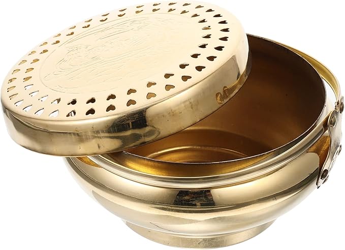 Happyyami Traditional Wedding Charcoal Burner Portable Bbq Stove Air Vents Home Heating Charcoal Grill for Barbecue Activities Durable Construction