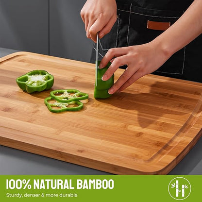36 x 24 Extra Large Cutting Board, 4XL Extra Large Chopping Boards for Kitchen - Meat Cutting Board for BBQ - Turkey Carving Board - Extra Large Charcuterie Boards with Juice Groove