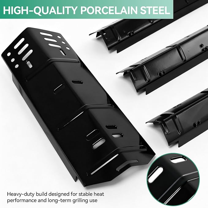 DGH450CRP Grill Grates Heat Plates Grill Replacement Parts for Dyna-Glo 4 Burner DGH451CRP DGH450CRN, 70-01-911 Cast Iron Cooking Grates, 70-02-411, 70-02-412 Heat Tents, Grill Parts Kit for Dynaglo