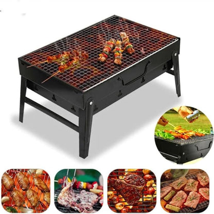 BBQ Grill Outdoor Charcoal Grills Small BBQ Folding Portable Charcoal Outdoor Camping Picnic Burner FoldableCharcoal Camping Barbecue Oven