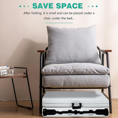 PayLessHere | 6FT Folding Table | White | Portable Plastic Table | with Carry Handle | Waterproof & Foldable Table Design | Steel Frame with Lock | for Events, Camping, Indoor & Outdoor Use
