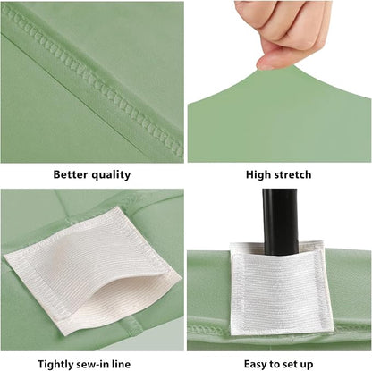 BDDC 6ft Stretch Spandex Fitted Table Cloth for 6 Foot Tables | GRS-Certified Eco-Friendly Fabric, Elastic Fit Rectangle Tablecloth, Washable, Wrinkle-Free, For Events & Parties