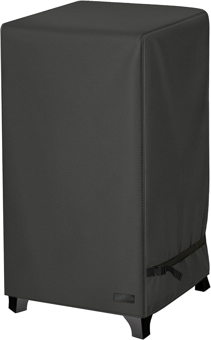 NetttyPro Smoker Cover for Outside Electric Masterbuilt Smoker 30 inch, Outdoor Waterproof Heavy Duty Square Vertical Small Grill Cover, 22" W x 20" D x 35" H, Black