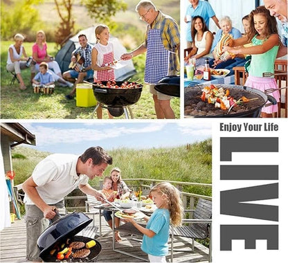 18PCS Kabob Skewers Flat Metal BBQ Barbecue Skewer 14" Long Stainless Steel Shish Kebob Sticks Wide Reusable Grilling Skewers Set for Meat Shrimp Chicken Vegetable, 18 Pack