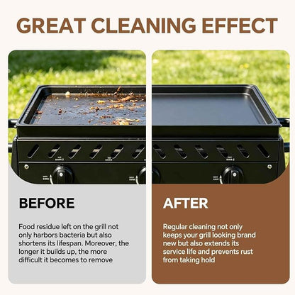 XUDAKAIXIN Grill Cleaning Bricks with Handle, Pumice Griddle Cleaning Stone Removing Stains for Grill,Plattop Griddle,Sink,Cookwares,Floor,Countertop(3-Pack with Handle)