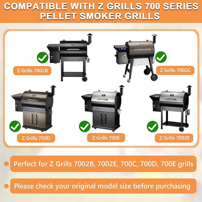 Drip Pan for Z Grills 700 Series Pellet Smoker Grills Heat Baffle Z Grill Replacement Parts Z Grills 7002B, 7002E, 700C, 700D, 700E Accessories, Stainless Steel Grease Drip Tray Parts