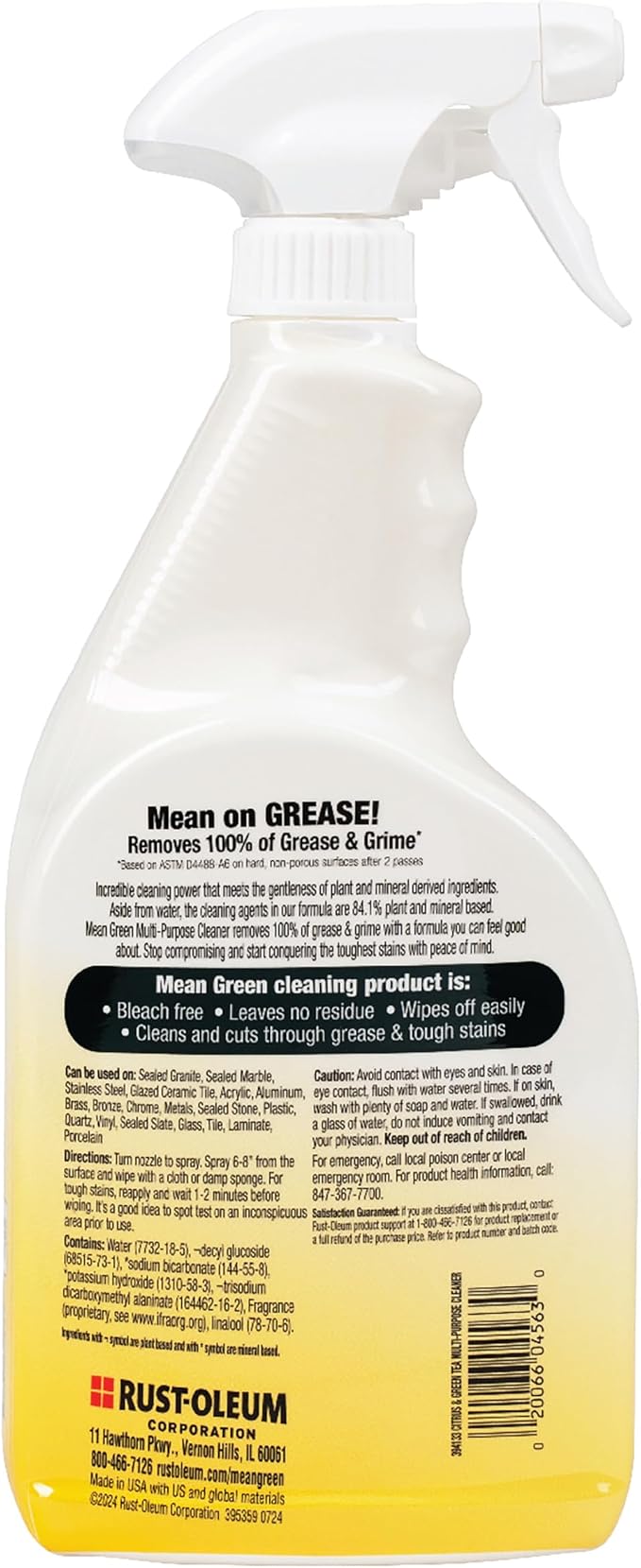Mean Green Multi-Purpose Cleaner Spray, Citrus & Green Tea, 32 oz – Removes 100% of Grease & Grime, Kitchen, Bathroom & Household Surfaces