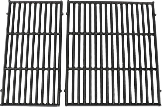 Utheer Matte Porcelain-Enameled Cast Iron Grill Grates Replacement for Weber Genesis 300 & 400 Series (2025+ Models), Fits E/S-325, E/S-330, E/S-335, E/S-435, E-430, EX-335, Nonstick Cooking Grate