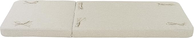 Christopher Knight Home Replacement Chaise Lounge Cushion 76.75 Inch Outdoor Recliner Pad with 4 Inch Foam Cationic Dyeable Polyester Fabric Water-Resistant Patio, Cushion Only, Beige