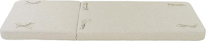 Christopher Knight Home Replacement Chaise Lounge Cushion 76.75 Inch Outdoor Recliner Pad with 4 Inch Foam Cationic Dyeable Polyester Fabric Water-Resistant Patio, Cushion Only, Beige