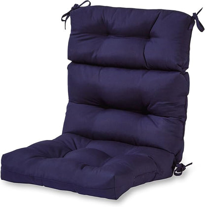Greendale Home Fashions Midnight 44'' x 22'' Outdoor High Back Chair Cushion