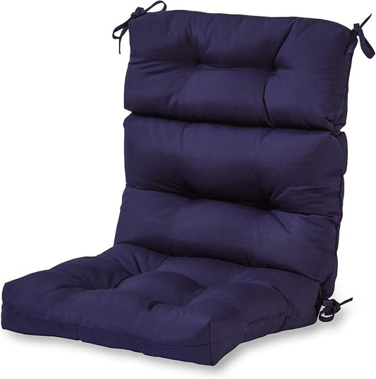 Greendale Home Fashions Midnight 44'' x 22'' Outdoor High Back Chair Cushion