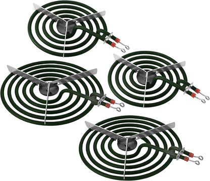 Stove Element Replacement for Amana Whirlpool Kenmore Electric Range Burner-MP22YA Electric Range Burner Element Set Includes 2Pcs 8-Inch MP21YA & 2Pc6-Inch MP15YA