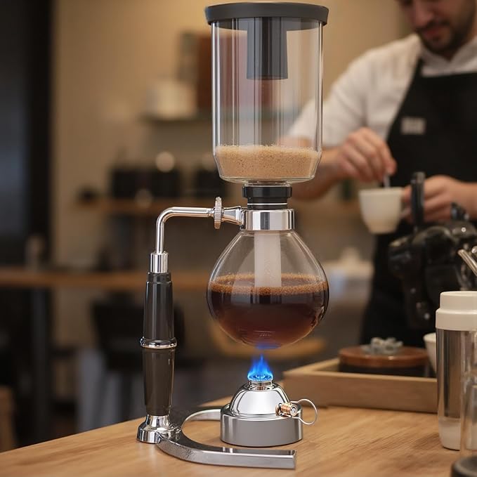 BLUEFIRE Butane Portable Countertop Butane Burner for Tabletop Coffee Siphon Syphon/w Furnace Stand Espresso Maker Chafing Soup Tureens Fondue Bunsen