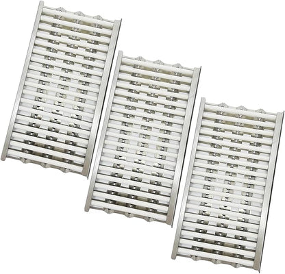 Complete Set of Radiant Trays 3Pack Heat Plate Ceramic Rods Complete Replacement parts for DCS 27" 36" 48" Series 36EBQAR, 48DBQR, BGA36-BQARL Gas Grills Heat shield Deflector 18-5/8" x 9-7/8"