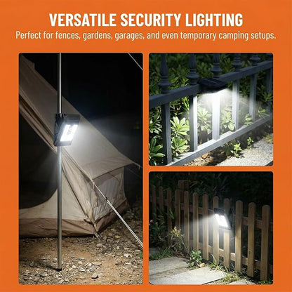Solar Clip on Lights Outdoor Waterproof, 3 Modes Motion Sensor Security Light with Wide Angle Illumination, Portable Solar Powered Clamp Light for Fence, Patio Umbrella, Gutter, Deck (B-4Pcs)