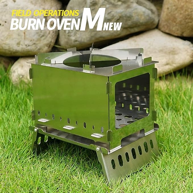 Portable Charcoal Grill for Camping BBQ Grill Outdoor Barbecue Grill Stainless Steel BBQ Rack for Camping Hiking Picnic Cooking Tool Portable Grill Charcoal Grills BBQ,A-1