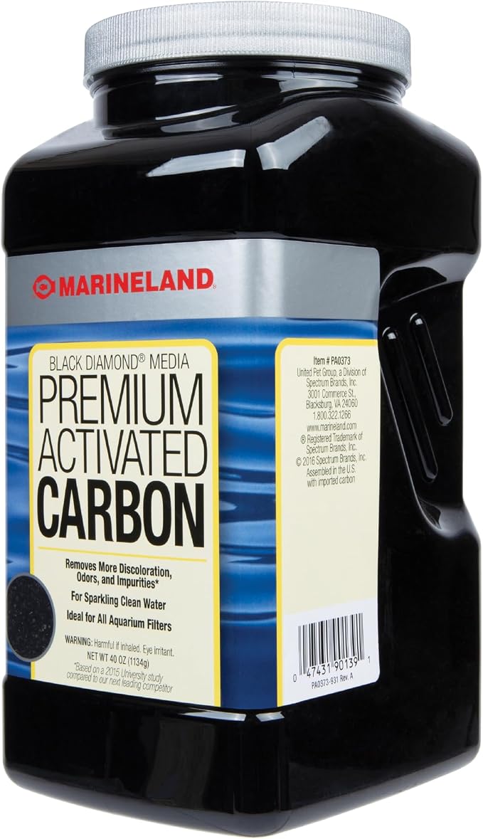 Marineland Black Diamond Premium Activated Carbon Filter Media, 40 oz