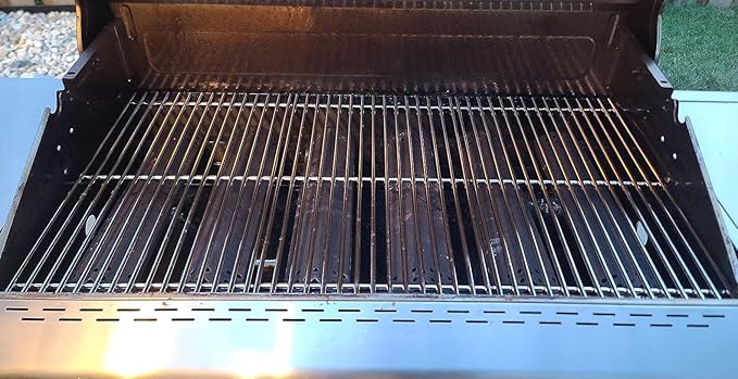 Uniflasy 17 inch 720 0896b Grill Grates for Nexgrill 6 Burner 720-0896B 720-0898 720-0896X 720-0896E Gas Grill, Cast Iron Cooking Grids for Nexgrill 6-Burner Deluxe 720-0896B Grill Replacement Part