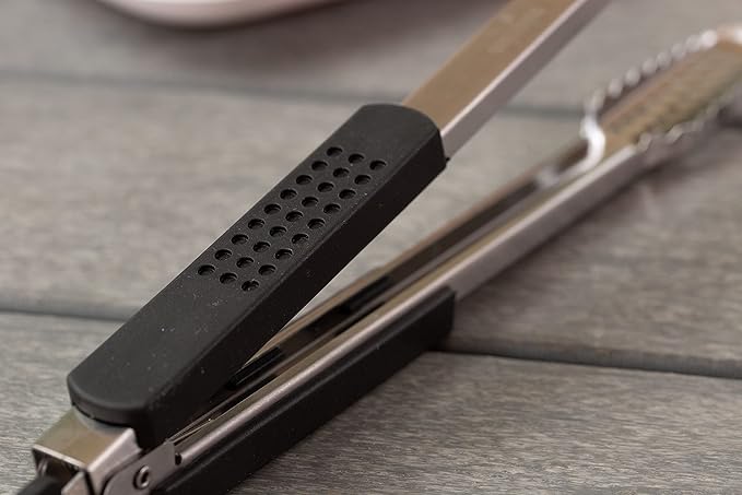Dropkick Your Old Tongs, GRILLHOGS 16-Inch 2 Pack Barbecue Tongs Are the Only Equipment That Can Handle Your Massive Meat, Stainless Steel + Soft Grip, Dishwasher Safe, Premium Grill Tongs