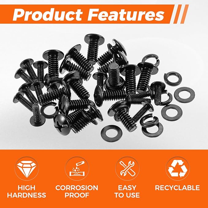 Grill Screws Replacement Kit, Compatible with Pit Boss PB1000SC1, PB1000SC2, PB1000XL, PB1000SP Grills, Includes Screw Set 1/4'' *15mm(24pcs), Screw 5/32" *12mm(14pcs)