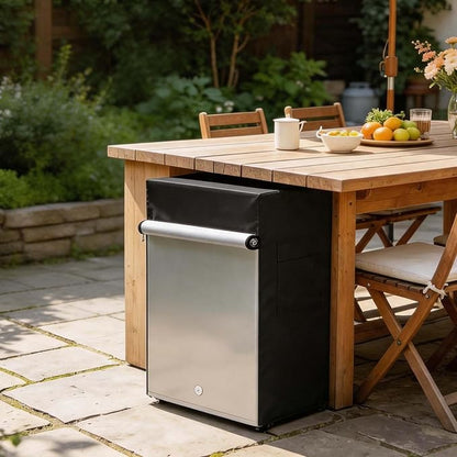 Bitubi Outdoor Refrigerator Cover,Mini Freezer Cover – Waterproof, Dustproof, Sun-Proof, 22" W x 23" D x 34" H. Suitable for most Compact Mini Freezer/Upright Freezer on market (Black)