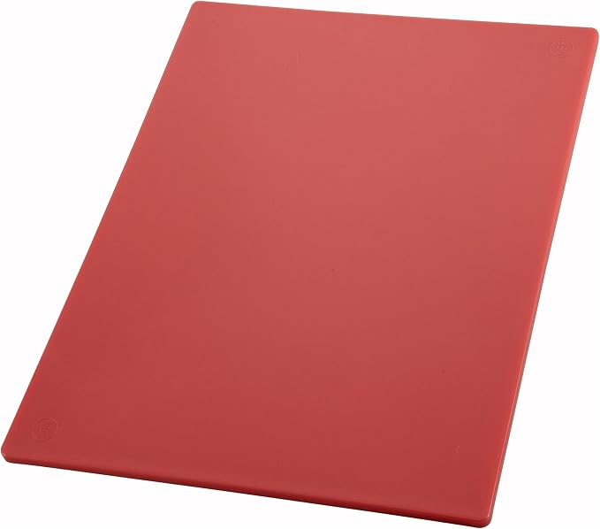Winco 15" x 20" Red Heavy-Duty Cutting Board (Set of 6) | Dishwasher safe, Stain resistant, Foodservice, Great for Charcuterie, Cheese, Appetizers and Buffet Displays