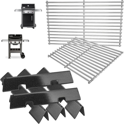 Spirit Grill Parts for Weber GS4 Spirit II/I 300 SER E310 S310 E320 S320 Accessories for Weber Spirit 2 Grill Parts Replacement for Weber Grates 7638 7856 7860,Flavorizer Bars 7636 67046 69797 3400302