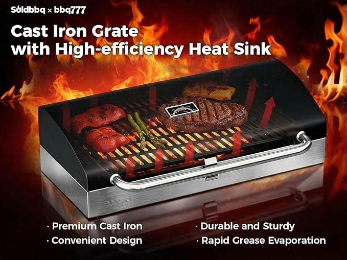BBQ Grill Box Replacement Parts for Camp Chef Deluxe BBQ Grill Box, Accessories for Camp Chef Most 2 Burner Stoves 14'' Cooking System, for BB60X 14 in x 32 in x 10 in