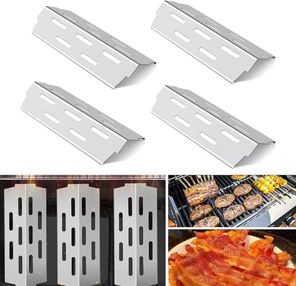 Heat Deflectors for Weber Genesis II E-410, S-410, LX E-440, S-440 (304 Stainless Steel, ES/410 * 4)