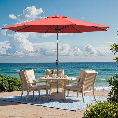 Outdoor Patio Umbrella, 8 Ribs Market Table Umbrella