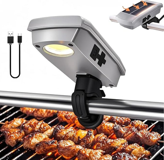 Rechargeable Barbecue Grill Lights for Outdoor Grill, Automatic On/Off BBQ Light for Blackstone Weber Griddle Accessories, Led BBQ Lights Gift for Men