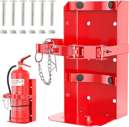 Fire Extinguisher Mount, Heavy Duty Fire Extinguisher Bracket with Screws Fits 10lb Dry/5lb Co2 Extinguisher for School Home Garage Laboratory and Vehicle Perfect for Wall Mount,1pcs