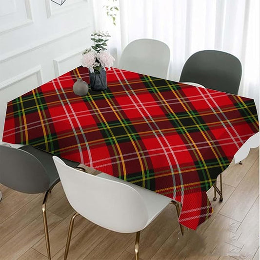 TKS MITLAN Colorful Plaid Line Tablecloth Decor Scottish Classic Checked Fashion Simple Stripe Design Table Cloth Dining Room Kitchen Table Cover 60" X 84" Oblong/Rectangle