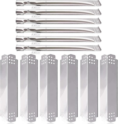 Grill Replacement Parts for Nexgrill 6 Burner 720-0898, 720-0898A, Nexgrill 5 Burner 720-0888, 720-0888N, Nexgrill 4 Burner 720-0830H, 720-0783E, 720-0830A. Grill Heat Plates Shield Tent, Burner Tubes