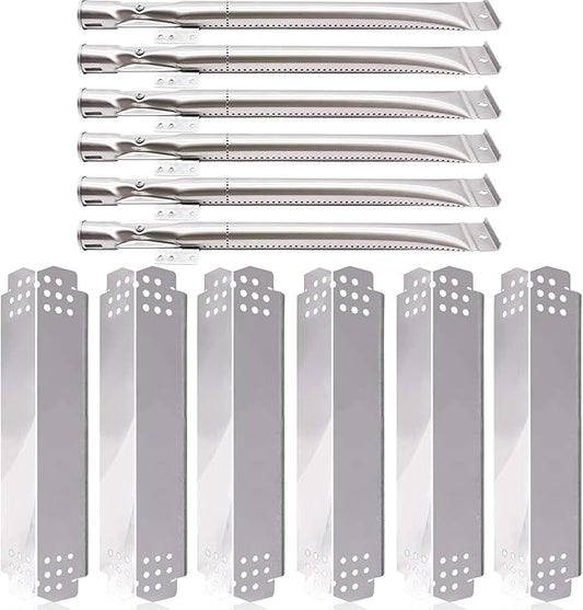 Grill Replacement Parts for Nexgrill 6 Burner 720-0898, 720-0898A, Nexgrill 5 Burner 720-0888, 720-0888N, Nexgrill 4 Burner 720-0830H, 720-0783E, 720-0830A. Grill Heat Plates Shield Tent, Burner Tubes