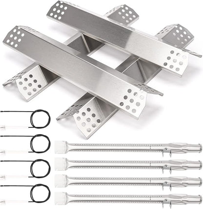 Grill Replacement Parts for Monument 24367, 35633, 17842, 24633, 41847NG 4 Burner Gas Grills, Grill Burner, Heat Plate, Igniter for Kitchen aid 720-0954, Monument 6 Burner 77352 77352MB 77352-MB
