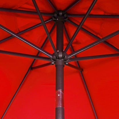 9' Outdoor Patio Umbrella, Outdoor Table Umbrella, Yard Umbrella, Market Umbrella with 8 Sturdy Ribs, Push Button Tilt and Crank