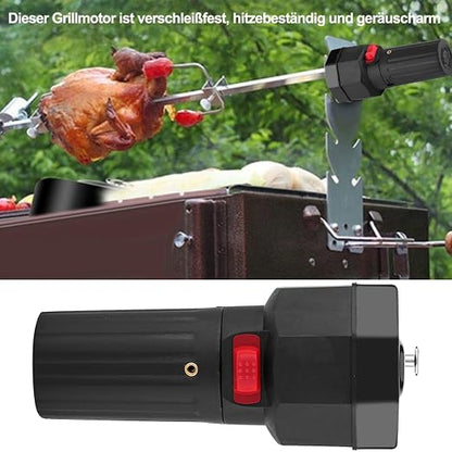 Barbecue Motor 1.5V Battery Operated Black Electric BBQ Grill Motor Roast Bracket Accessory