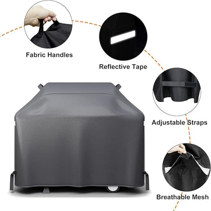 Hisencn BBQ Grill Cover 55 Inch Heavy Duty Waterproof Barbecue Gas Grill Cover for 3 to 4 Burner Cover for Weber, Charbroil, Nexgrill, Char Broil, Dyna-Glo and More Grill