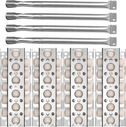 SafBbcue Grill Briquettes Tray Replacement Parts Kit for Tray for RCS 26” 32” 40” Grill, Heat Plate and Grill Burner for RJC26A RJC32A RJC32AL RJC40A RJC011P RJC009P, 4 Pack