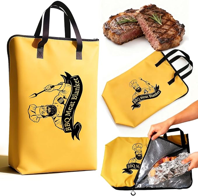 BBQ Meat Resting Blanket - Insulated Reusable Smoker Resting Bag, Perfect BBQ Gift for Men, Dad, Husband | Ideal for Father’s Day, Birthday & Christmas