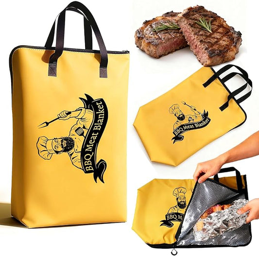 BBQ Meat Resting Blanket - Insulated Reusable Smoker Resting Bag, Perfect BBQ Gift for Men, Dad, Husband | Ideal for Father’s Day, Birthday & Christmas