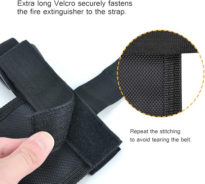 moveland Roll Bar Fire Extinguisher Holder for 2.5-3 LB Extinguisher, Compatible with Jeep Wrangler TJ YJ JK, Adjustable Mount Strap