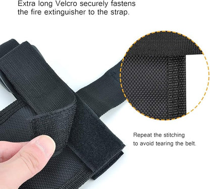 moveland Roll Bar Fire Extinguisher Holder for 2.5-3 LB Extinguisher, Compatible with Jeep Wrangler TJ YJ JK, Adjustable Mount Strap