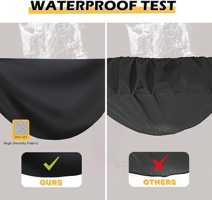 Grill Cover for Magma Boat Grill, Heavy-Duty 600D BBQ Cover for Magma Pontoon Boat Grill