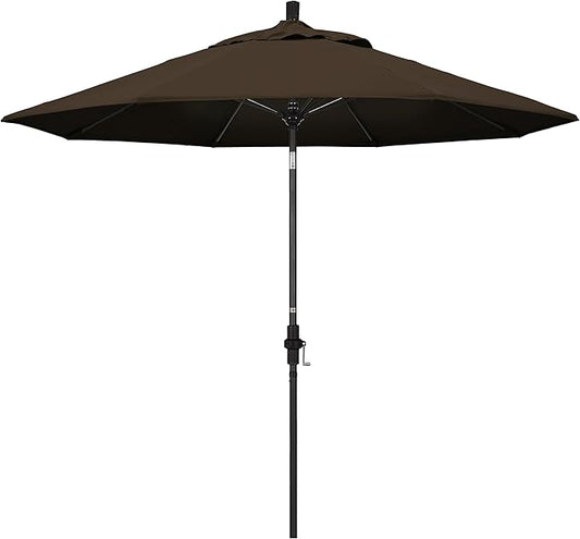California Umbrella 9' Round Aluminum Pole Fiberglass Rib Market Umbrella