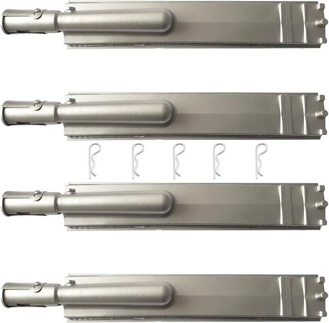 4B Blaze Cast Burner & Grill Heat Plates Flame Tamer Replacement, LTE & LTE2 32/34 / 40 Inch Gas Grill Models, Stainless Steel, 4 Pack Replacement Parts for Blaze Grill