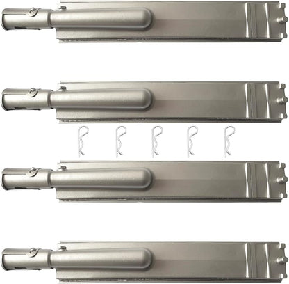 4B Blaze Cast Burner & Grill Heat Plates Flame Tamer Replacement, LTE & LTE2 32/34 / 40 Inch Gas Grill Models, Stainless Steel, 4 Pack Replacement Parts for Blaze Grill