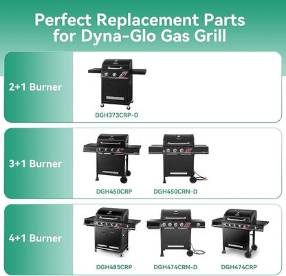 DGH474CRP Heat Plate Grill Replacement Parts for Dyna-Glo 5 Burner DGH474CRP, DGH485CRP, 4 Burner DGH450CRP, Heat Shield for Dyna-Glo 3 Burner DGH373CR Grill, 70-02-411 70-02-412 Heat Tent